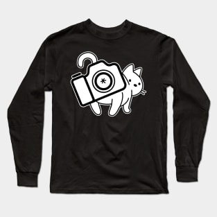 Cat Photographer Aperture Stick It Long Sleeve T-Shirt